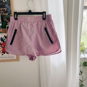 NWT | Zara purple lilac mesh zipper pocket athletic shorts